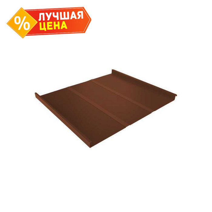 Фальцевая кровля Фальц двойной стоячий Line Grand Line 0,45 Drap RAL 8004 Терракота